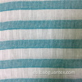 Hilo de algodón puro textil de patrón de rayas teñidas